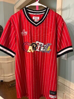 Cartel Baseball Pinstripe Jersey Sports Logos XL RS1NE Escobar Chapo Sinaloa